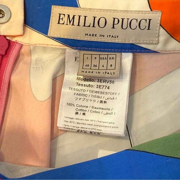 Pucci Printed Geometric Swirl Skirt - Picture 8 of 14